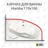 Карниз для ванны Alpen Mamba 170х100 Усиленный 25 мм MrKARNIZ фото 1
