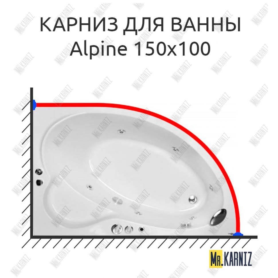 Карниз для ванны Royal Bath ALPINE 150 Усиленный 20 мм MrKARNIZ Карниз для ванны Royal Bath ALPINE 150 Усиленный 20 мм MrKARNIZ