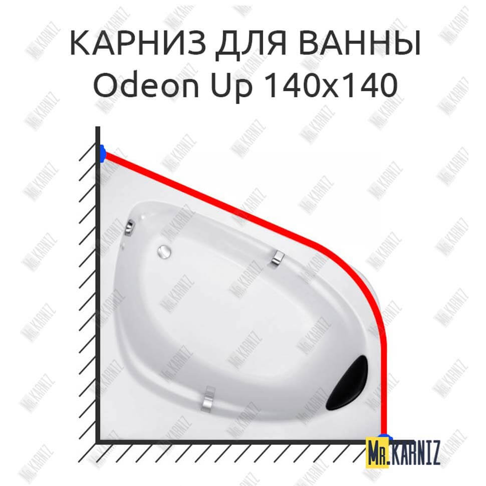 Карниз для ванны Jacob Delafon Odeon Up 140х140 Усиленный 25 мм MrKARNIZ