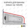 Карниз для ванны Jacob Delafon Odeon Up 160х90 Усиленный 25 мм MrKARNIZ фото 1