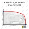 Карниз для ванны Bach Стар 169х100 Усиленный 20 мм MrKARNIZ фото 1