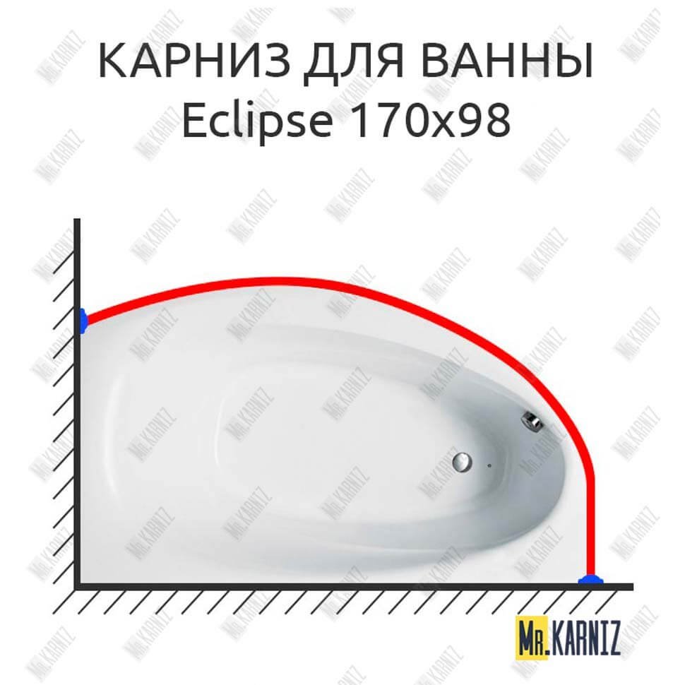 Карниз для ванны Balteco Eclipse 170х98 Усиленный 20 мм MrKARNIZ