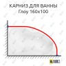 Карниз для ванны Sensea Глоу 160 Усиленный 25 мм MrKARNIZ фото 1