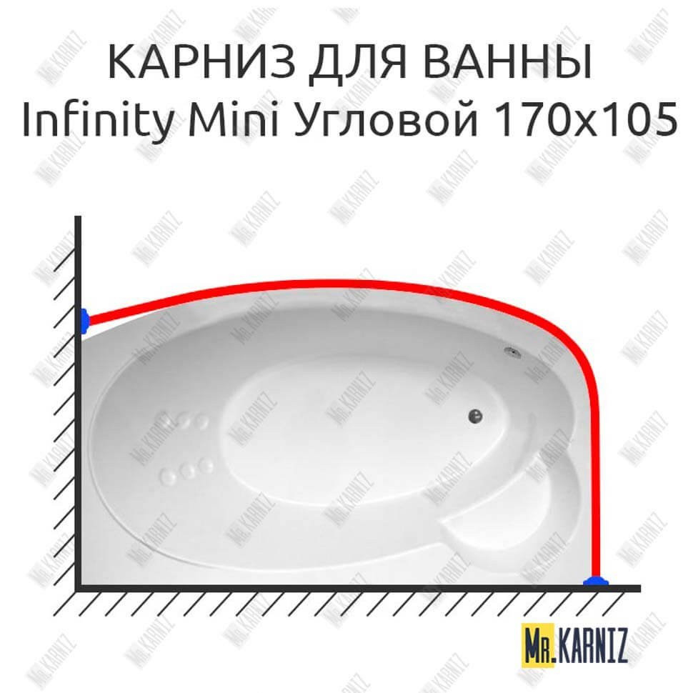 Карниз для ванны THERMOLUX INFINITY MINI Угловой 170х105 Усиленный 20 мм MrKARNIZ Карниз для ванны THERMOLUX INFINITY MINI Угловой 170х105 Усиленный 20 мм MrKARNIZ