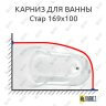 Карниз для ванны Bach Стар 169х100 Усиленный 25 мм MrKARNIZ фото 1