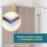 Карниз для душа Угловой Г образный 80х80 Усиленный 25 мм MrKARNIZ фото 8