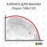 Карниз для ванны Radomir Лоуэл 168х120 Усиленный 20 мм MrKARNIZ фото 1